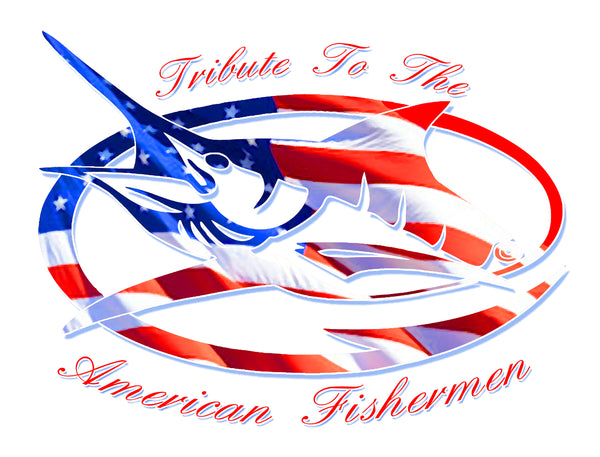 "Tribute to all American Fishermen" Enamel Metal Mug