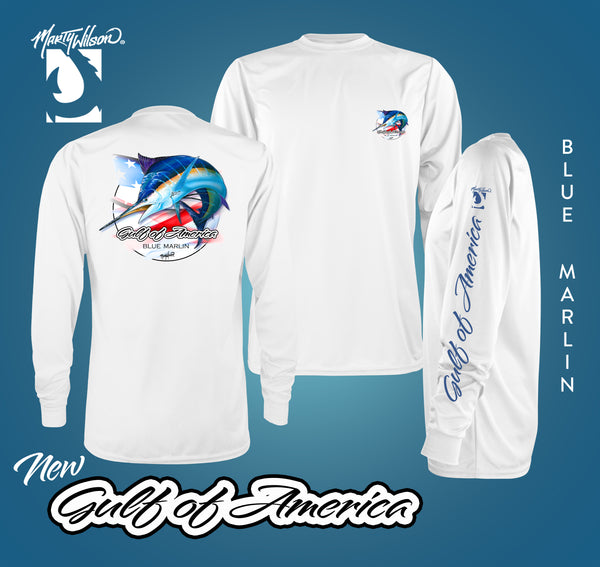 GOA BLUE MARLIN DRYFIT....By Marine Artist Marty Wilson