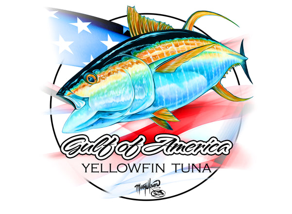 GOA TUNA DRYFIT....By Marine Artist Marty Wilson