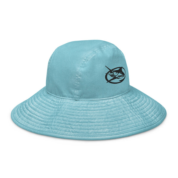 Wide brim bucket hat