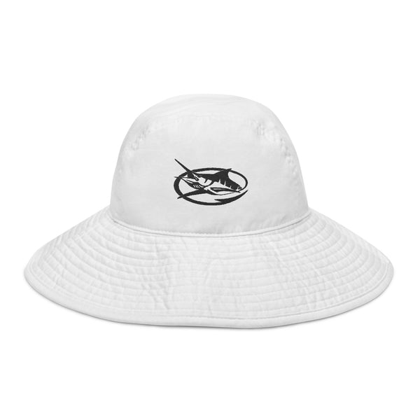 Wide brim bucket hat