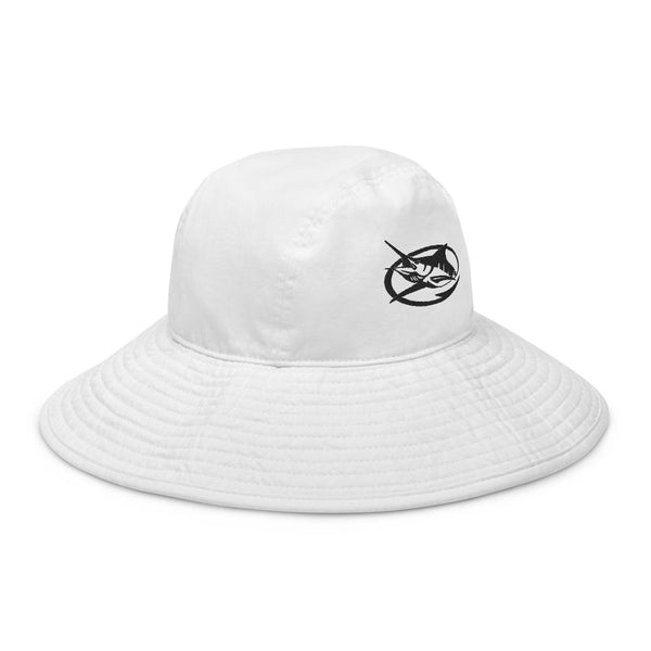 Wide brim bucket hat